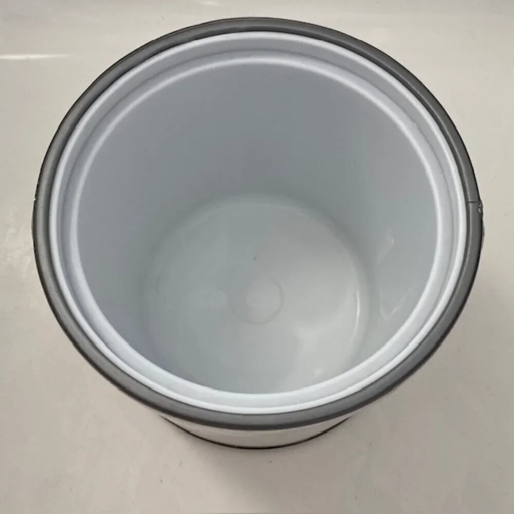 VINTAGE Georges Briard Brushed Silver Acrylic Barware Ice Bucket
